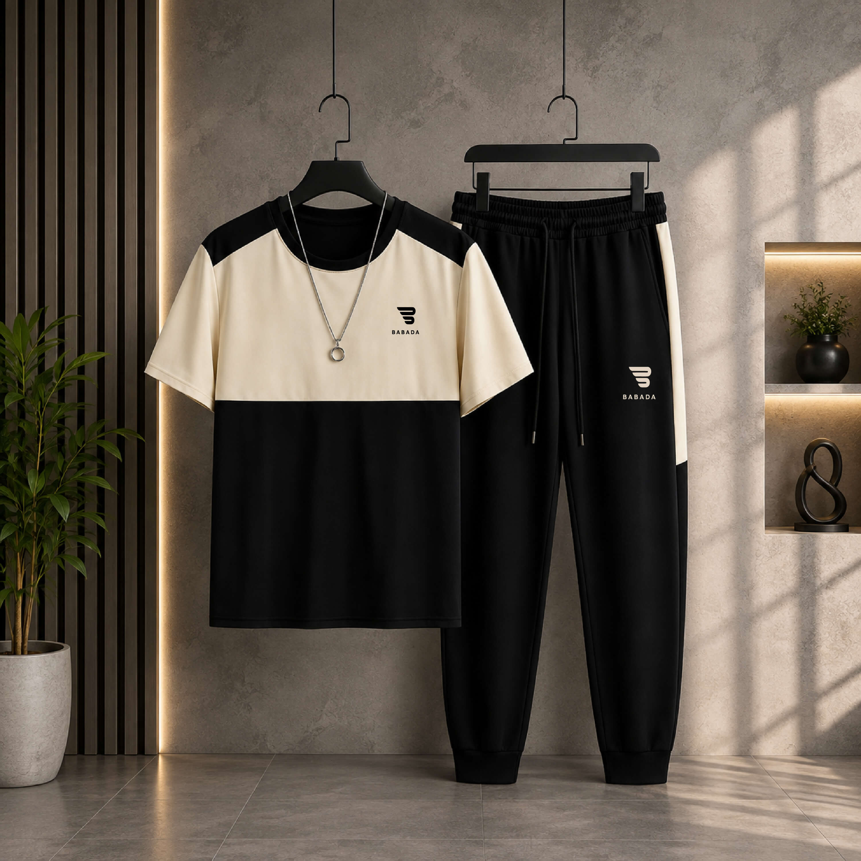 Premium black tracksuit – BABADA
